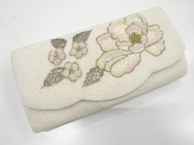 アンティーク　ビーズ　ハンドバッグ